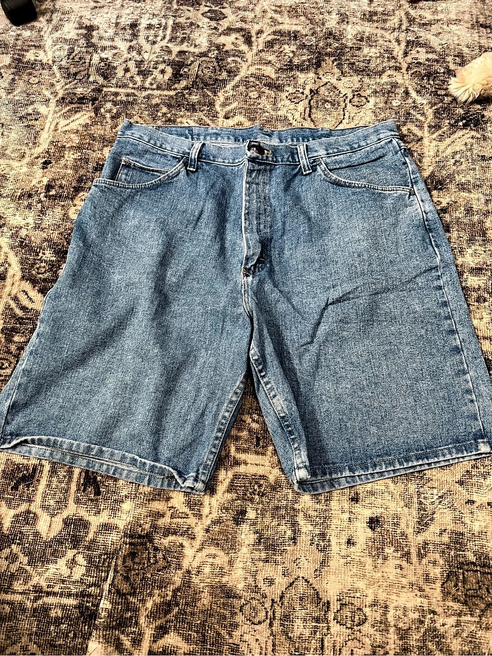Vintage Wrangler Relaxed Fit Bermuda Shorts Denim Bermuda Shorts Blue Size Mediu